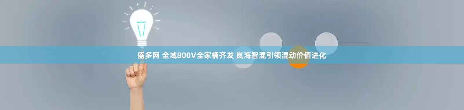 盛多网 全域800V全家桶齐发 岚海智混引领混动价值进化